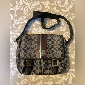 Coach Leather Messenger Bag